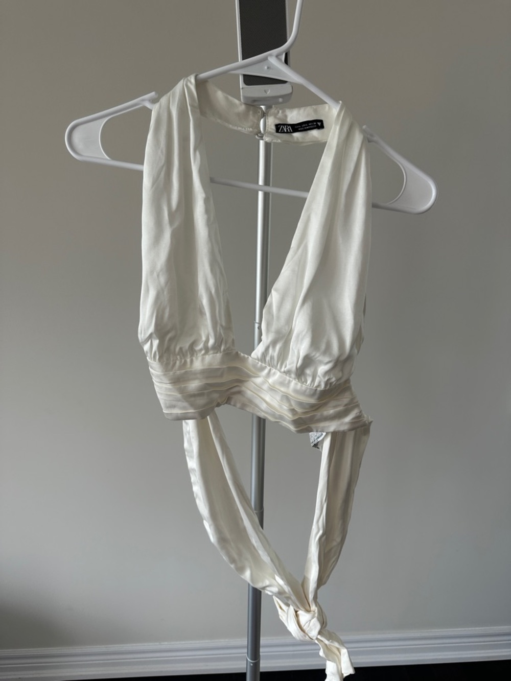 ZARA Satin Halter Top